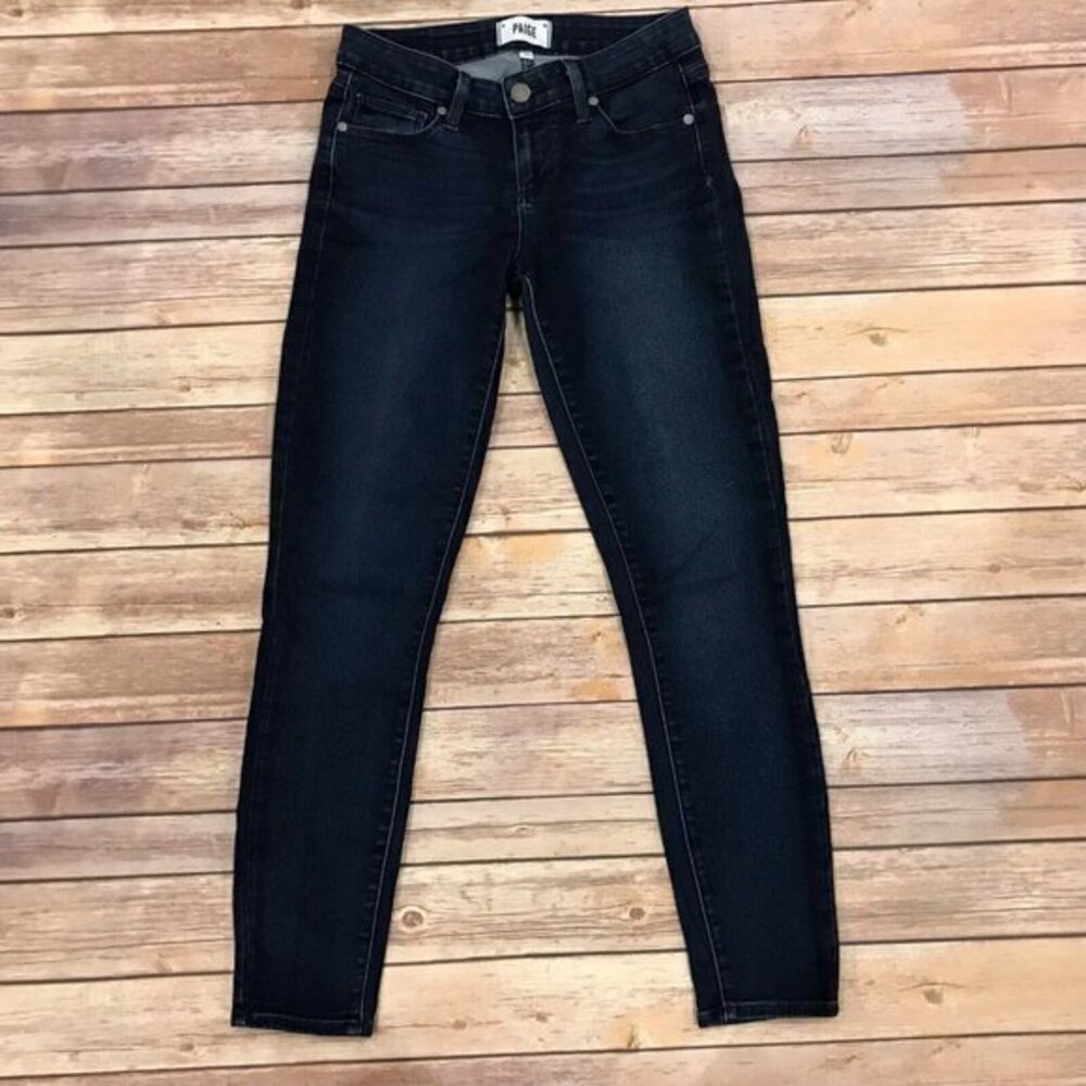 Paige Verdugo Ankle Skinny Jeans in Paula Dark Wash